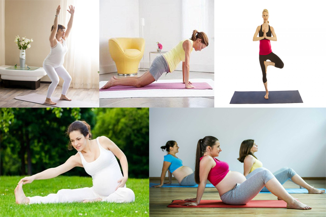 mẹ bầu 3 tháng tập yoga