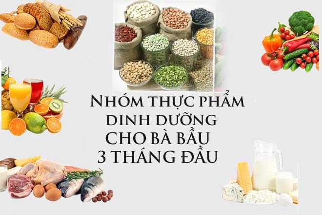 dinh dưỡng bà bầu 3 tháng đầu