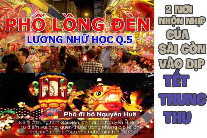 nơi đón trung thu nhộn nhịp