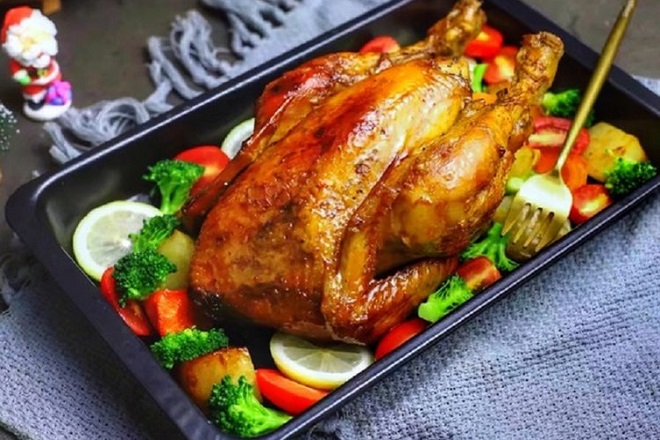 gà nướng mật ong