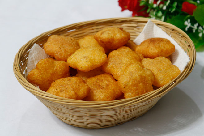 xôi chiên sầu riêng