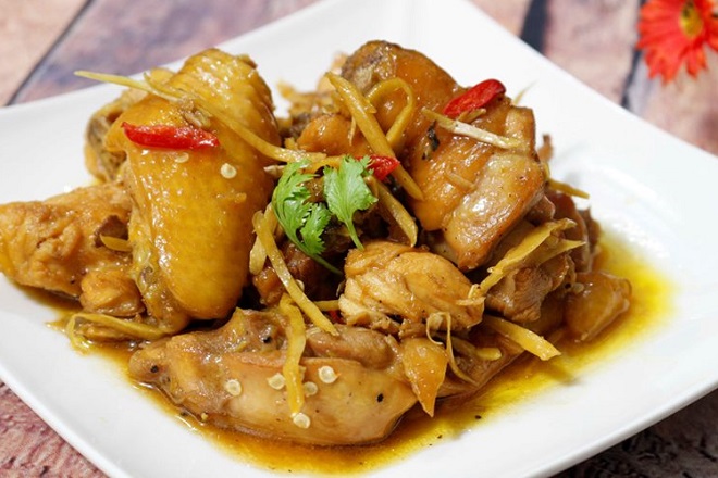 gà kho gừng