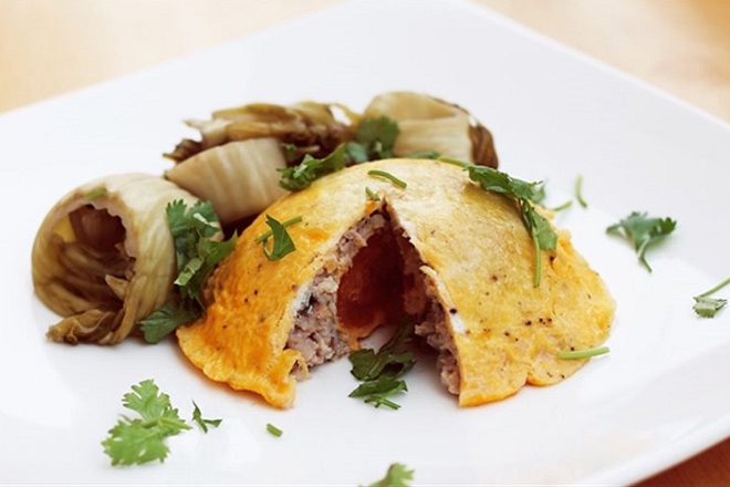 món trứng hấp nấm