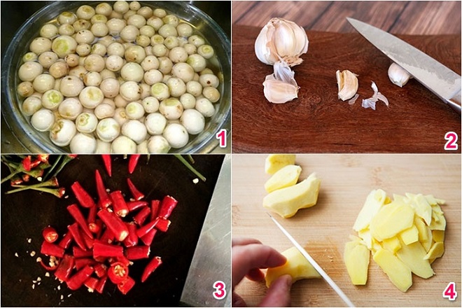 sơ chế nguyên liệu muối cà pháo