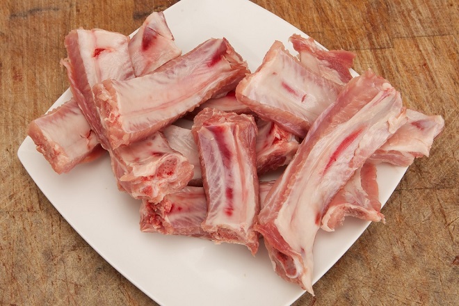 sơ chế sườn kỹ
