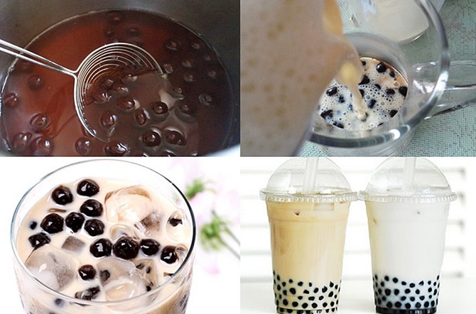 cách pha trà sữa đơn giản