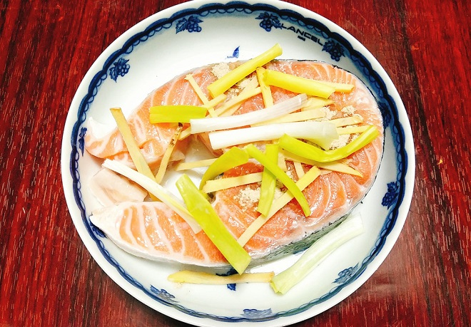 hấp chín cá