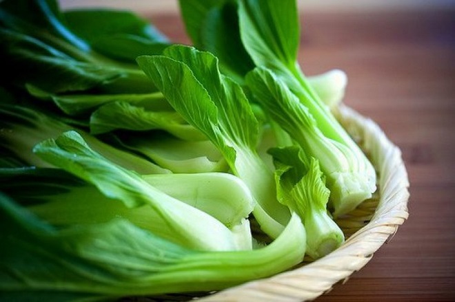 sơ chế cải ngọt