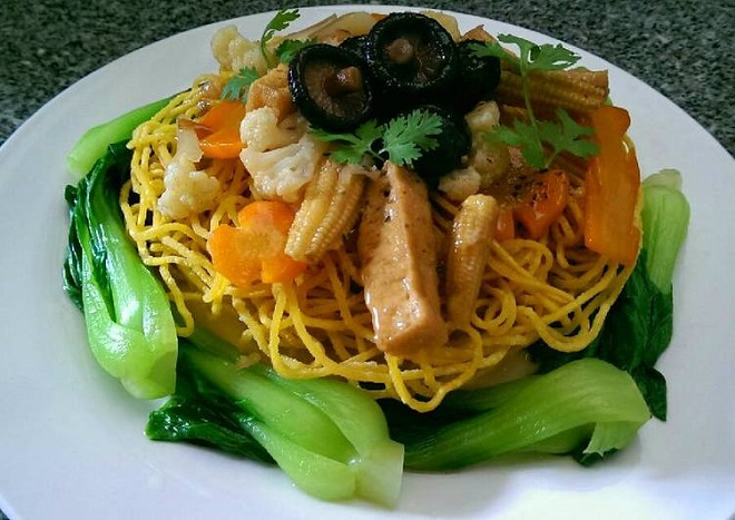 mì xào chay