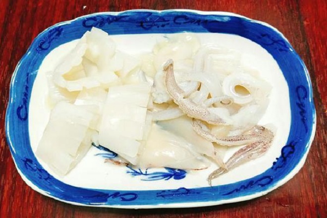 sơ chế mực