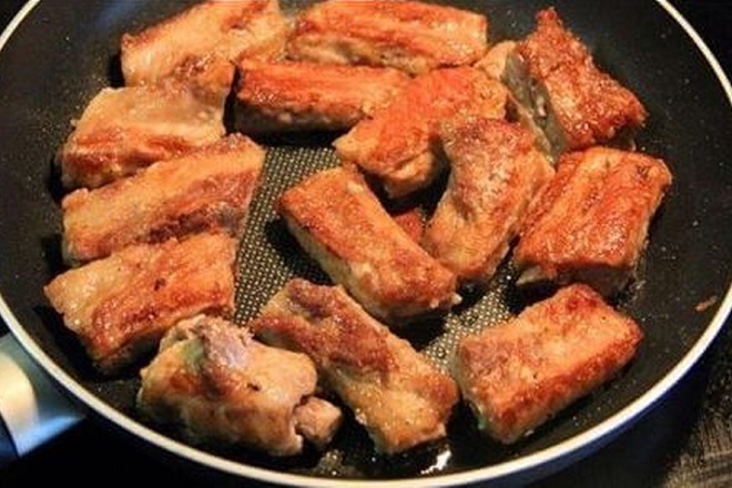 chiên sườn