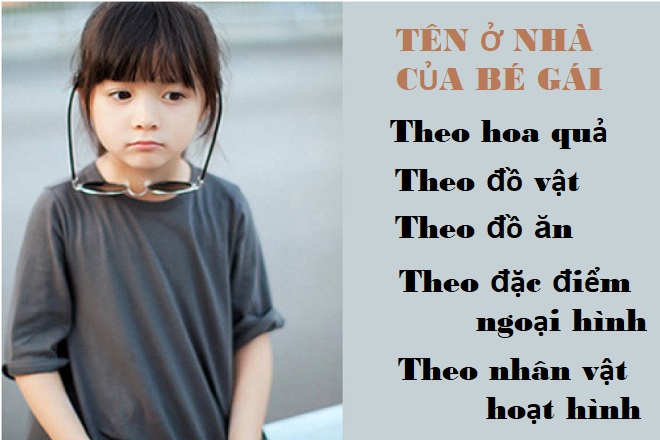 tên ở nhà của bé gái