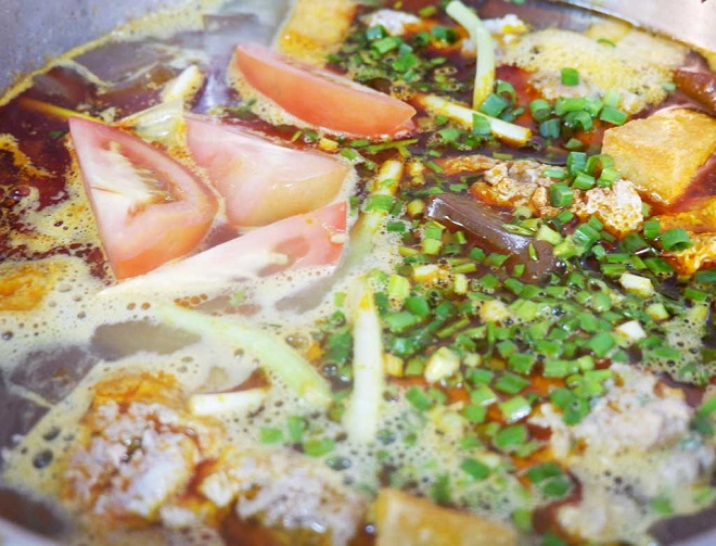 bún riêu cua giò heo