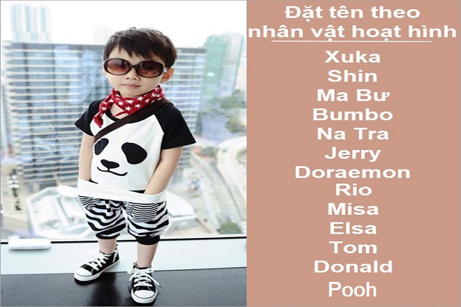 tên theo truyện, hoạt hình