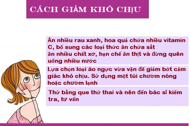 làm giảm khó chịu