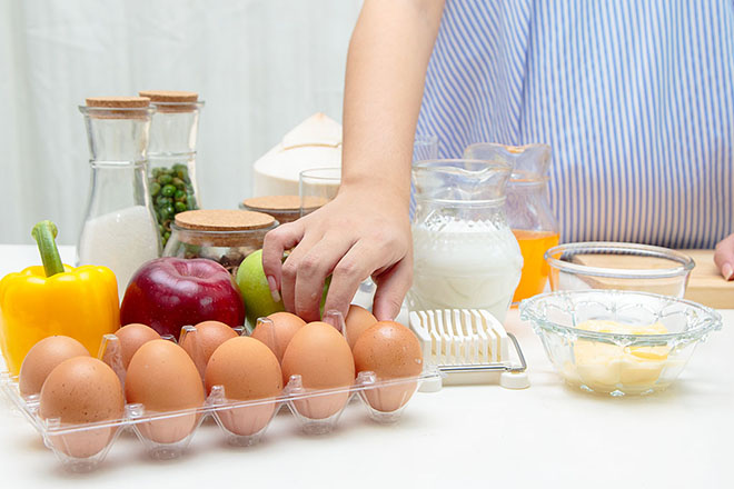 Bà bầu dùng trứng