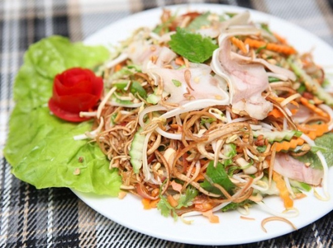 nộm hoa chuối tai heo