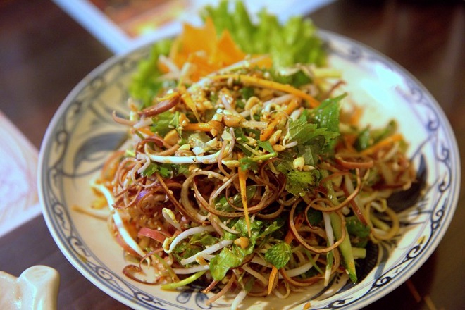 nộm hoa chuối chay