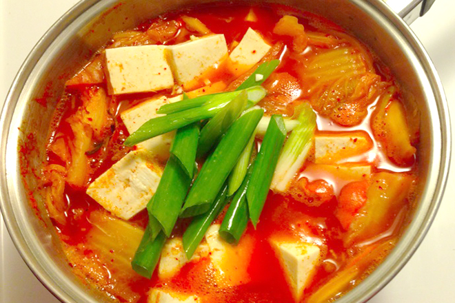 Canh kim chi đơn giản
