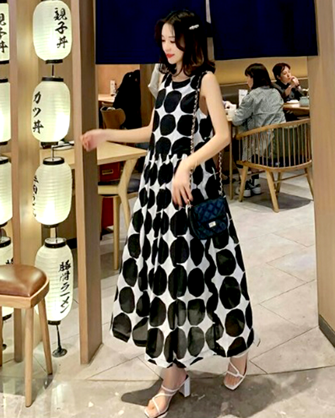 Đầm bầu dự tiệc maxi sát nách