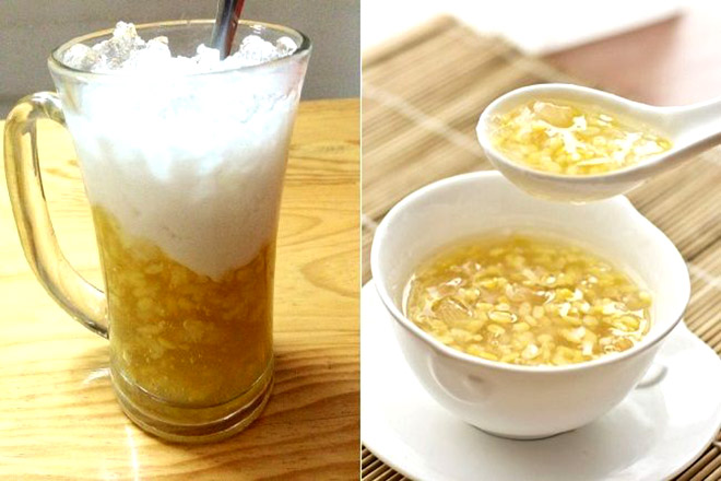 Chè bưởi nóng và lạnh