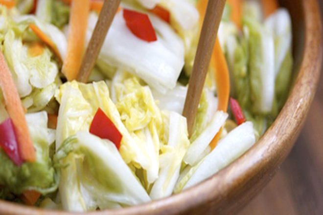 Trộn dưa cải thảo