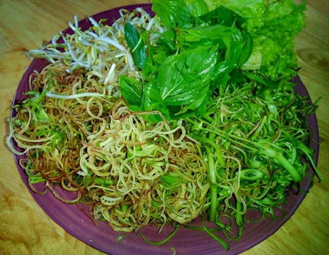 rau ăn bún bò