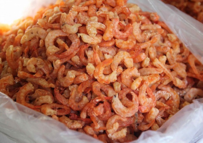 tôm khô ngâm nước