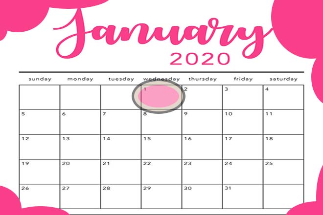 Lịch nghỉ tết tây 2020