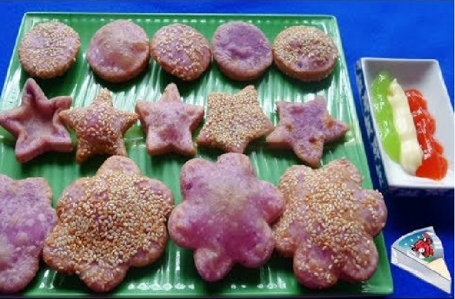 tạo hình bánh khoai mỡ