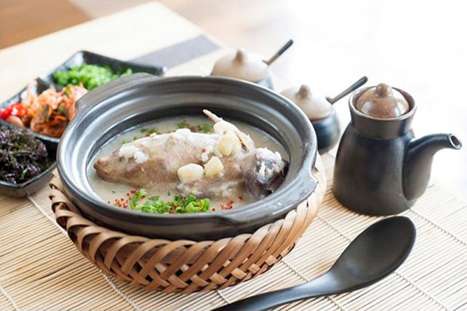 Cháo bồ câu khi nấu chín