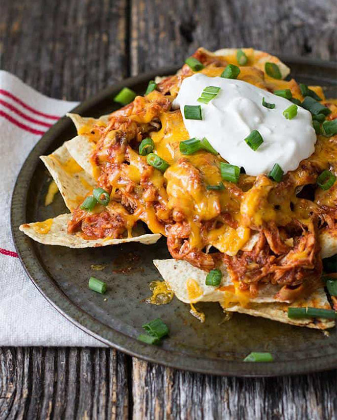Bánh nachos gà Mexico