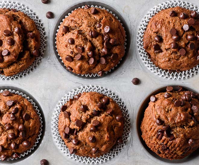 Choc chip cupcake