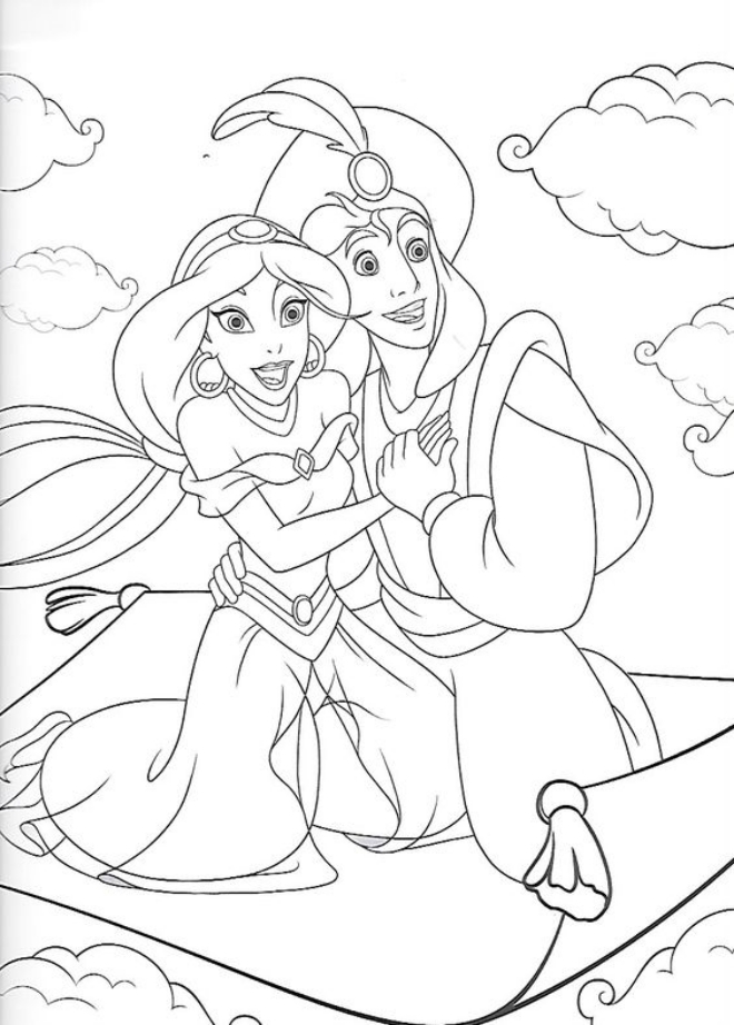 Hoàng tử Aladin và công chúa Jasmine