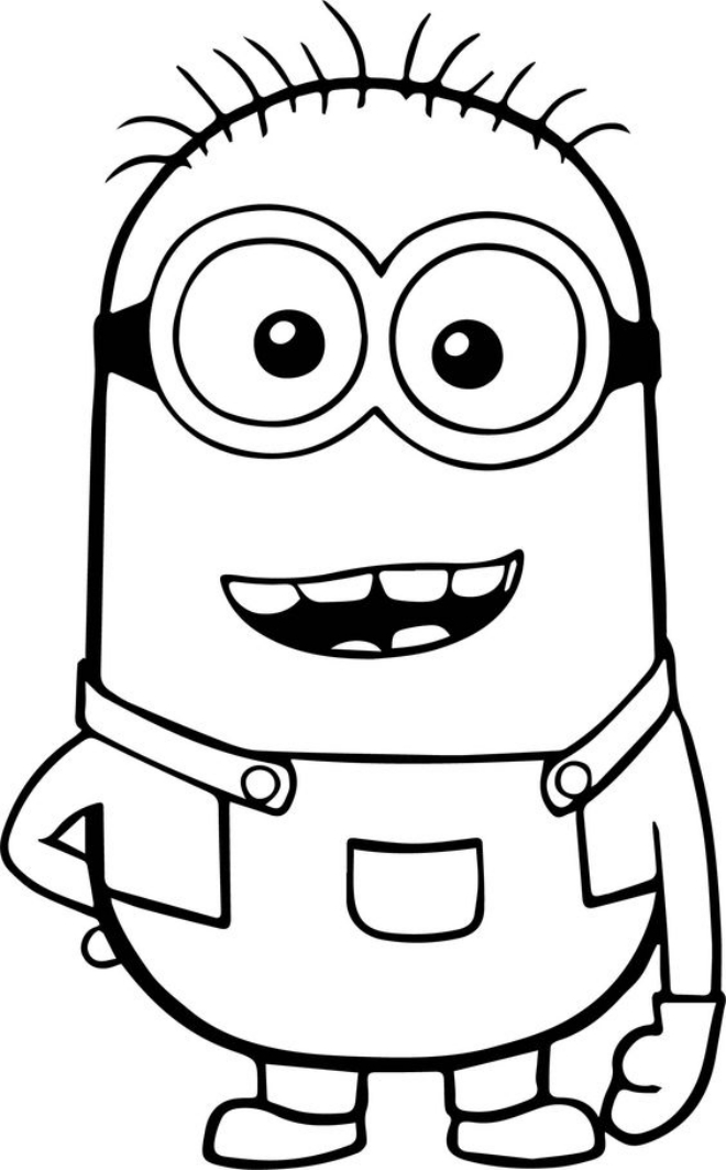 Tranh tô màu hình nhân vật Minion