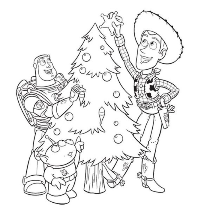 Tranh tô màu nhân vật trong Toy Story Vương quốc đồ chơi