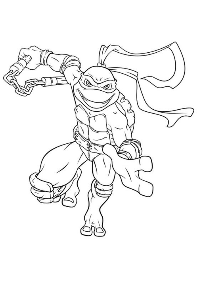 Tranh tô màu của Ninja Rùa