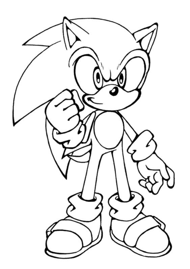 Tranh tô màu nhân vật Sonic