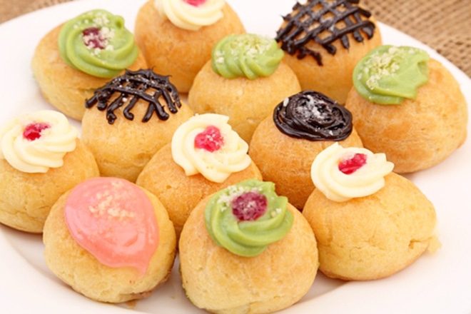 Bánh su kem thành phẩm