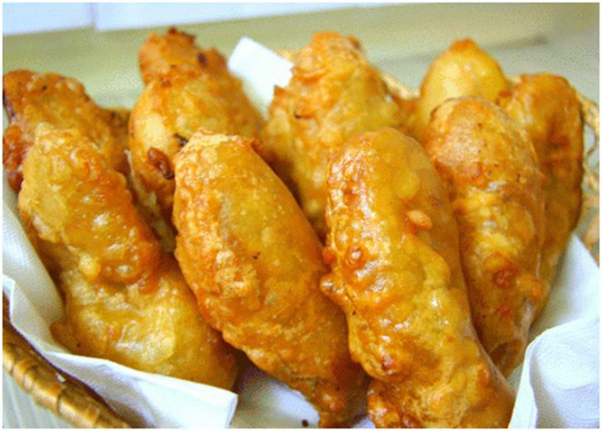 Bánh chuối chiên thành phẩm