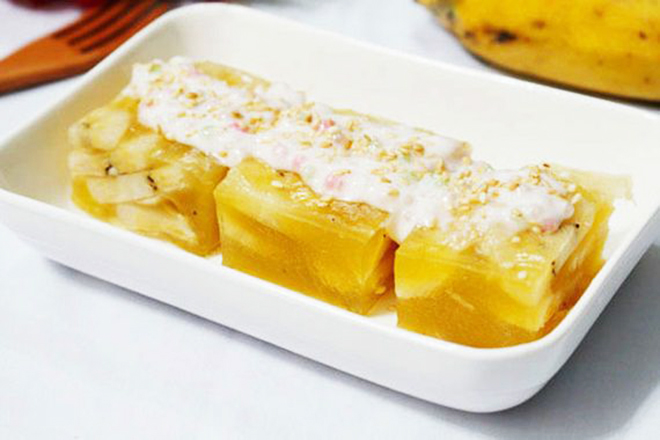 Bánh chuối hấp nước cốt dừa