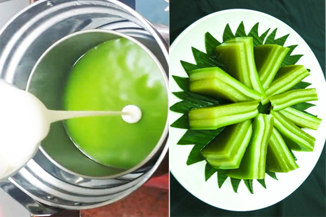 Hấp để được bánh da lợn thành phẩm