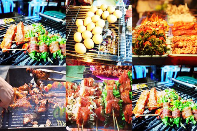 Món nướng ở Sa Pa
