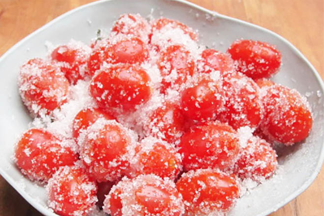 Ngâm đường với cà chua