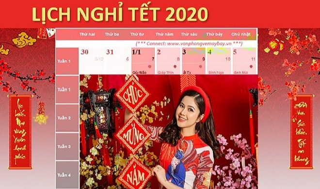 lich nghi tet tay