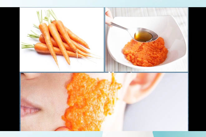 Đắp mặt nạ cà rốt