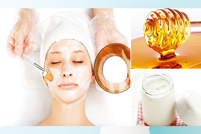 Đắp mătj nạ sữa chua mật ong