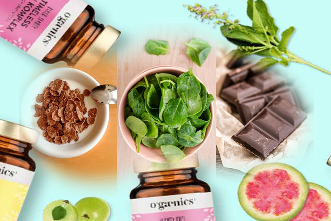Uống vitamin và ăn đầy đủ chất