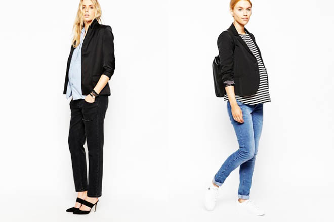Áo vest và quần jeans