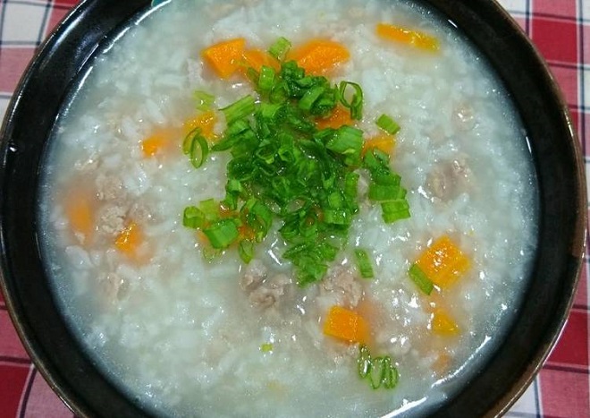 cháo thịt bằm giảm cân
